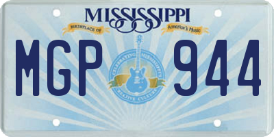 MS license plate MGP944