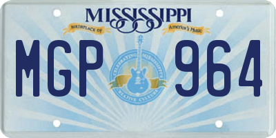 MS license plate MGP964