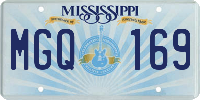 MS license plate MGQ169
