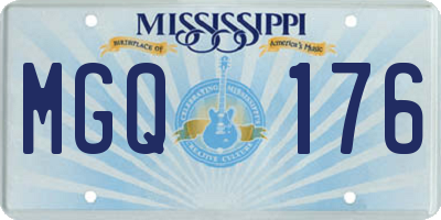 MS license plate MGQ176