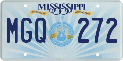 MS license plate MGQ272
