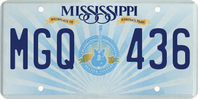 MS license plate MGQ436