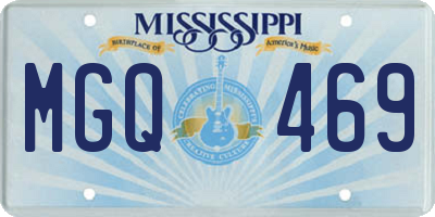 MS license plate MGQ469
