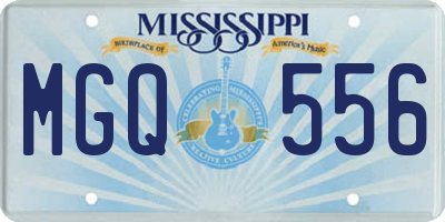 MS license plate MGQ556