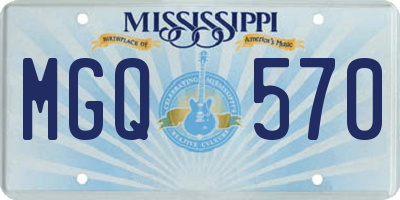 MS license plate MGQ570