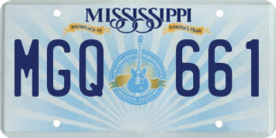 MS license plate MGQ661