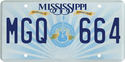 MS license plate MGQ664