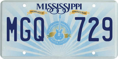 MS license plate MGQ729