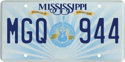 MS license plate MGQ944