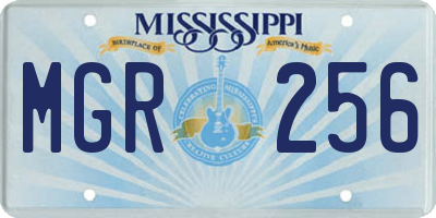 MS license plate MGR256