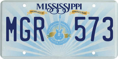MS license plate MGR573