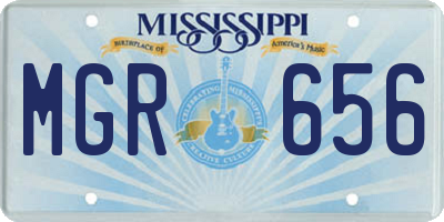 MS license plate MGR656