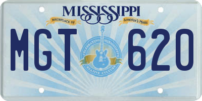 MS license plate MGT620