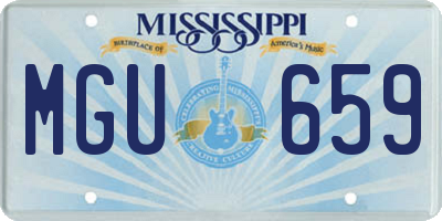 MS license plate MGU659