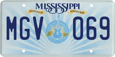 MS license plate MGV069