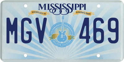 MS license plate MGV469