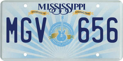 MS license plate MGV656
