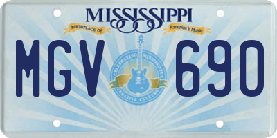 MS license plate MGV690