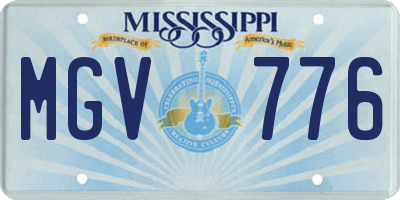 MS license plate MGV776