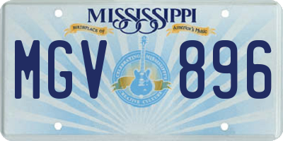 MS license plate MGV896