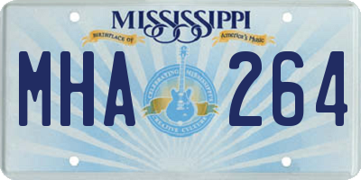 MS license plate MHA264