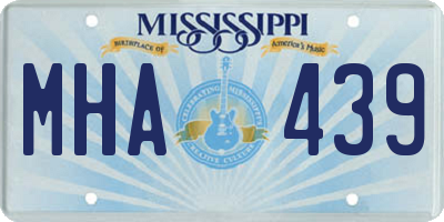 MS license plate MHA439