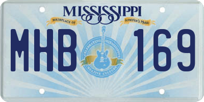 MS license plate MHB169