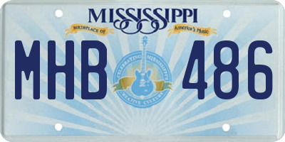 MS license plate MHB486