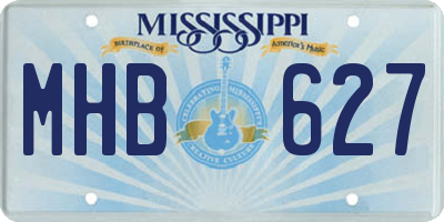 MS license plate MHB627