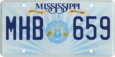 MS license plate MHB659