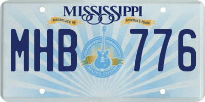 MS license plate MHB776