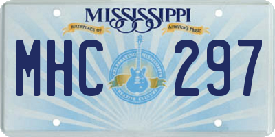 MS license plate MHC297