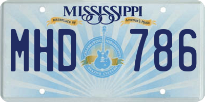 MS license plate MHD786
