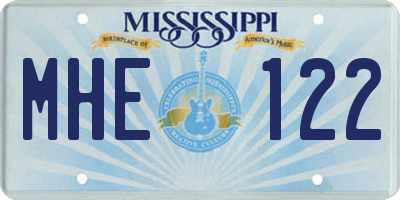 MS license plate MHE122