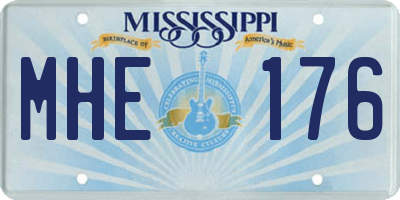 MS license plate MHE176