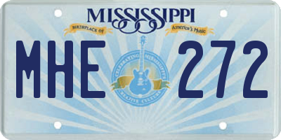 MS license plate MHE272