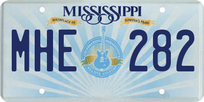 MS license plate MHE282