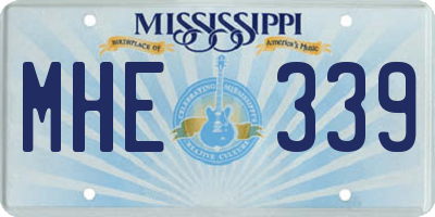 MS license plate MHE339