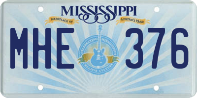 MS license plate MHE376