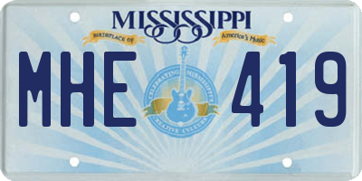 MS license plate MHE419