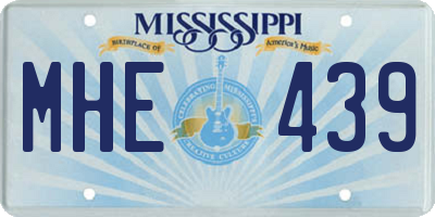 MS license plate MHE439