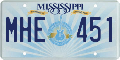 MS license plate MHE451