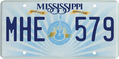 MS license plate MHE579