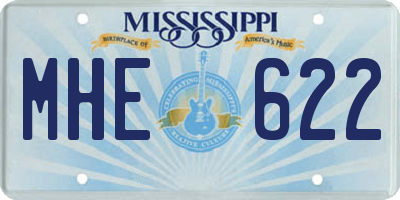 MS license plate MHE622