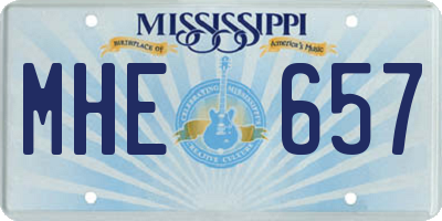 MS license plate MHE657