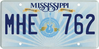 MS license plate MHE762