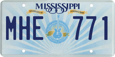 MS license plate MHE771