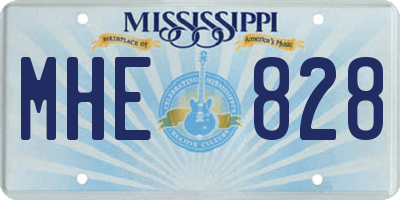 MS license plate MHE828
