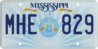 MS license plate MHE829