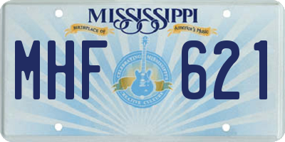 MS license plate MHF621